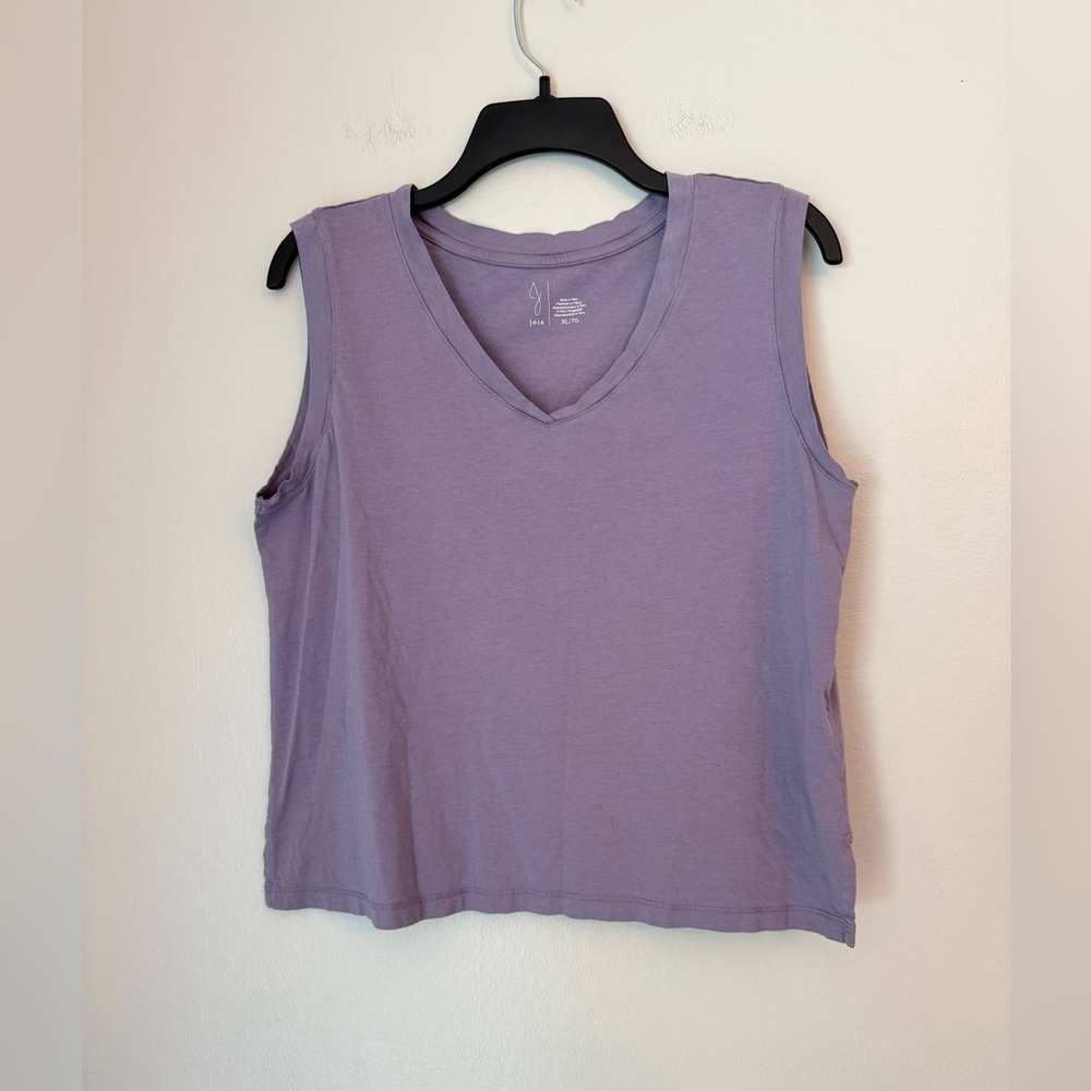 Joie Purple Sleeveless Women's Top - Size XL